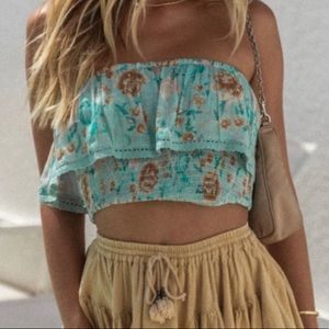 UFT Spell and the Gypsy Seashell Seafoam Tube Top